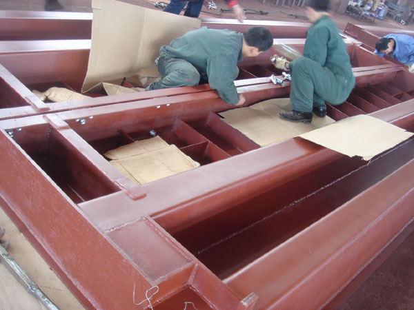 出口秤廠內調試